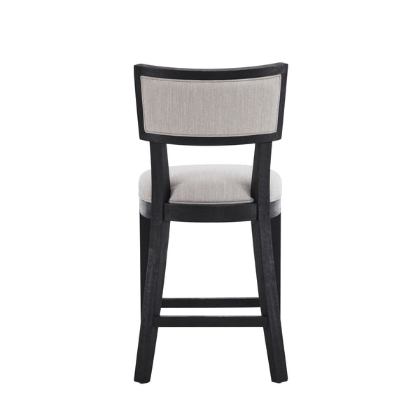 Upholstered Counter Height Bar Stools With Comfy Back (Set of 2)