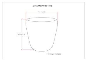 Garvy - Side Table - Rustic Bronze