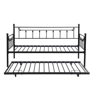 Twin Daybed With Trundle - Black