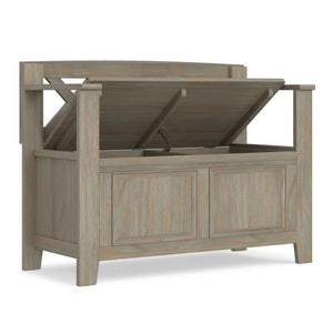 Amherst - Small Transitional Entryway Storage Bench