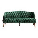 Comfy 3 Seat Sofa With Wooden Legs, For Living Room And Study