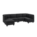 Upholstered Modular Sectional With Removable Cushions