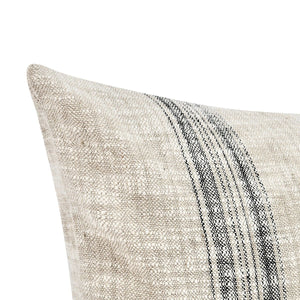 Ria - 36" x 16" Pillow - Natural / Black