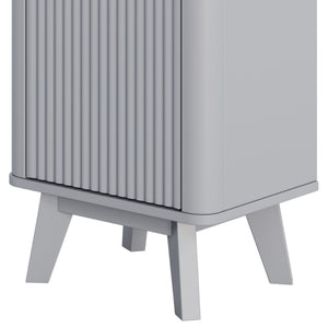 Tall Bathroom Storage Cabinet With Adjustable Shelves And 1 Drawer & Door
