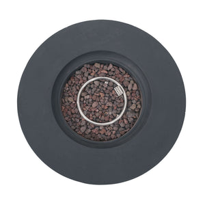 Modern Lightweight Concrete Outdoor Circular Fire Pit 50, 000 Btu