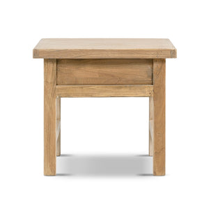 Rowan - Side Table With Drawer - Light Brown