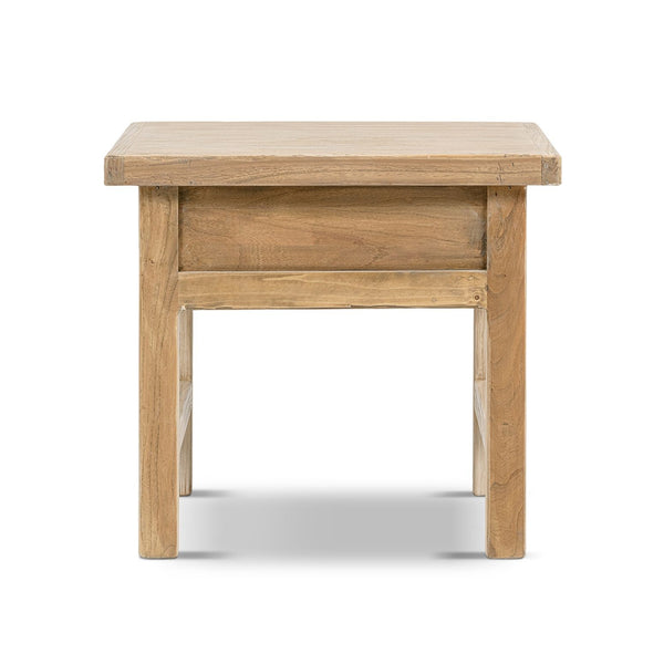 Rowan - Side Table With Drawer - Light Brown