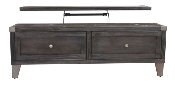Todoe - Lift Top Cocktail Table - Dark Gray