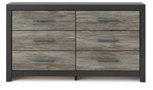 Broachmyn - 3 Pc. - Dresser And 2 Nightstands - Black / Gray