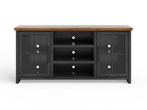 TV Stand Console For TVs Up To 80" - Black / Whiskey