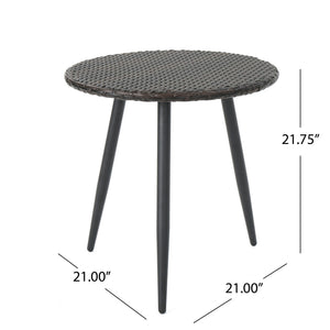 Kenneth - 3 Pieces Chat Set Outdoor Furniture - Brown Multi