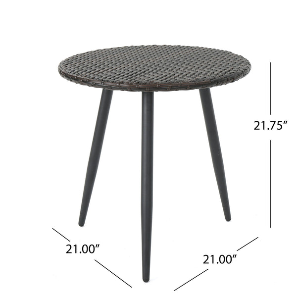 Kenneth - 3 Pieces Chat Set Outdoor Furniture - Brown Multi