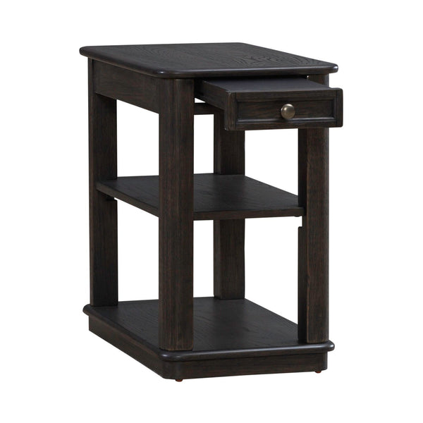 Wallace - Chair Side Table - Aged Oak