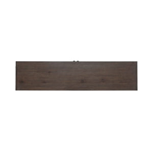 River Place - 75" Entertainment Console - Riverstone White & Tobacco