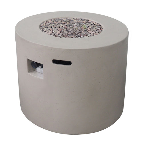 Round Iron Fire Pit With 40, 000 Btu