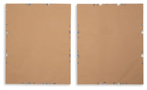 Holport - Wall Art Set (Set of 2) - Blue / White