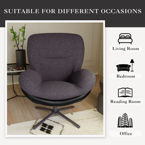 360° Swivel Office Chair, No Wheels