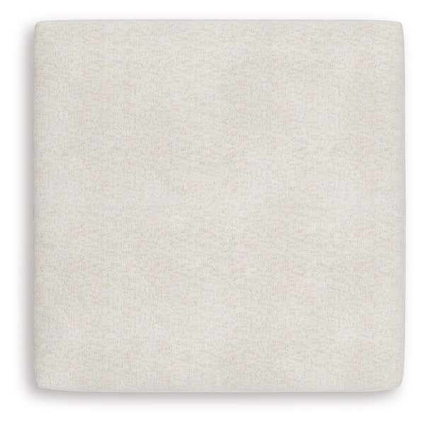 Donelson Creek - Oversized Accent Ottoman - Vanilla