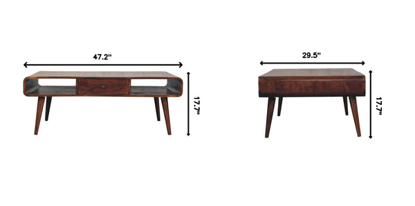 Avora - 2 Drawer Coffee Table - Brown
