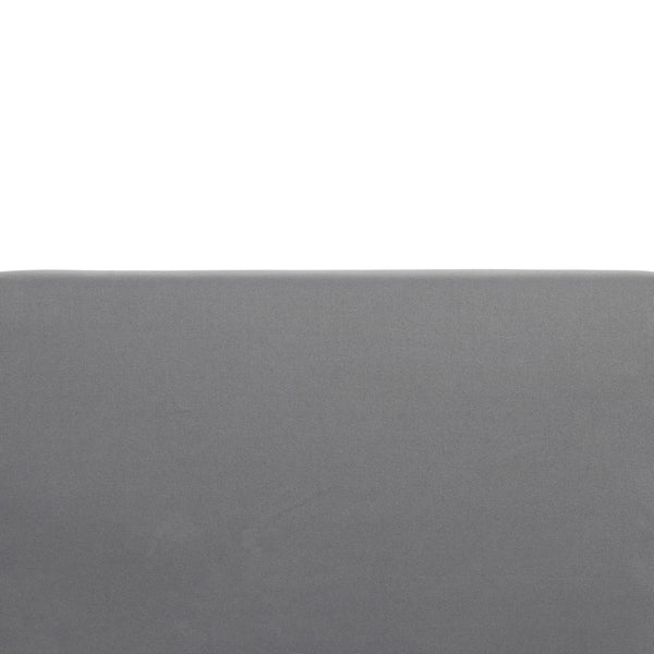 Outdoor 3 Seater Sofa With Cushion And Teak Acacia Wood - Dark Gray