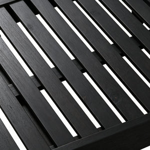 Ariana - Chaise Lounge With Cushion For Outdoor - Black