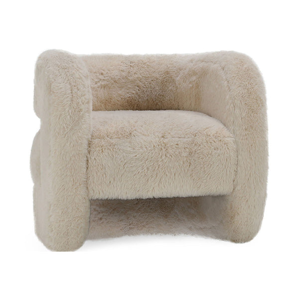 Teddy - Plush Accent Chair - Beige