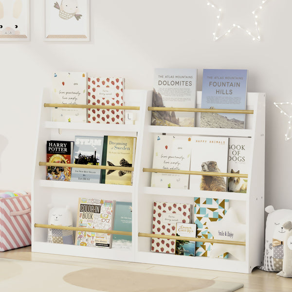 3 Tier Book Shelf, Compact Storage For Bedrooms
