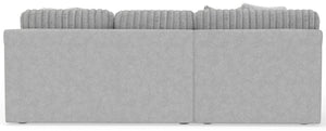 Logan - Upholstered Sectional With Comfort Coil Seating - 46" Cocktail Ottoman And Accent Pillows Included