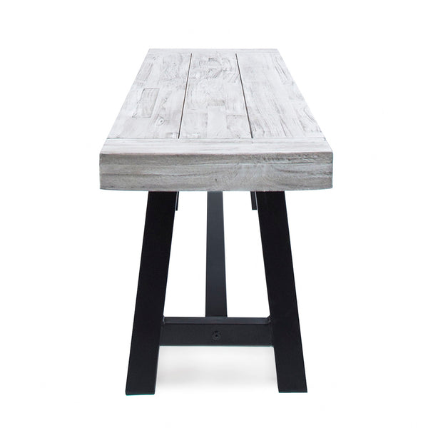 Tranquilizer - Outdoor Acacia Wood Bench With Slat Panel Design