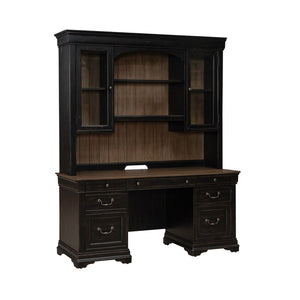 Meritage - Credenza & Hutch - Aged Charcoal