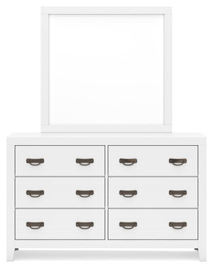 Binterglen - Dresser And Mirror - White