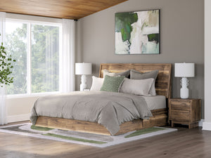 Chirason - Panel Bed With Storage