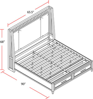Americana Modern Bedroom - Shelter Bed