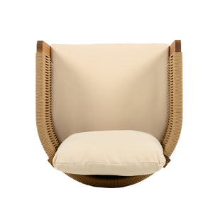 Outdoor Dining Set & Table And Rope Chairs