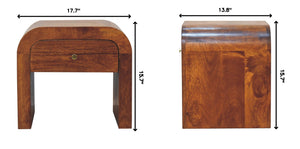 Mini Darcy - Nightstand With Curved Edges