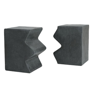 Rectangular Outdoor Indoor Accent Side Table (Set of 2)