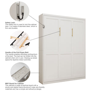 Multifunctional Vertical Murphy Wall Bed