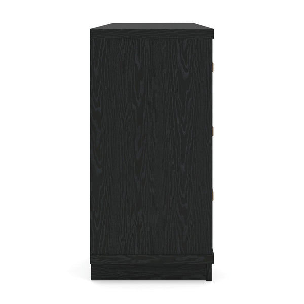 Kozmour - Six Drawer Dresser - Black / Brown