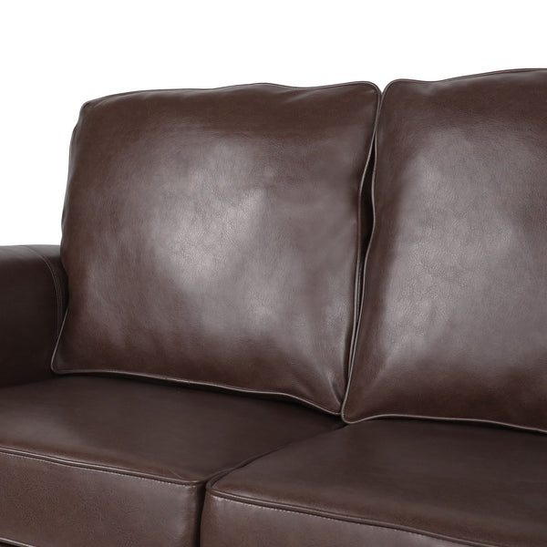 Contemporary 3 Seater Sofa With Nailhead Trim
