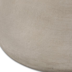 Cylindrical Design, Outdoor Lightweight Concrete Side Table