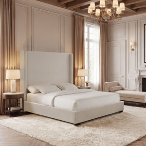 Hampton - Upholstered Platform Bed With Tall Headboard