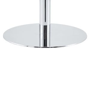 Circular Bar Table - White / Silver