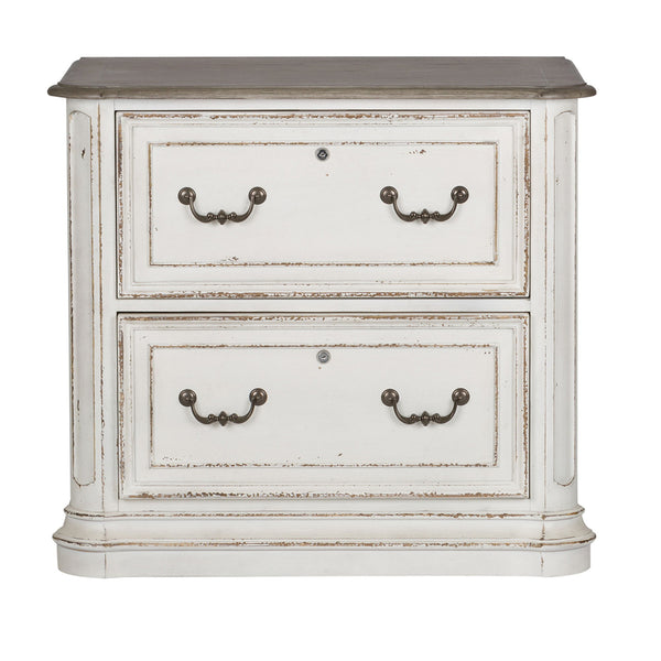 Magnolia Manor - Jr Executive Media Lateral File - Antique White