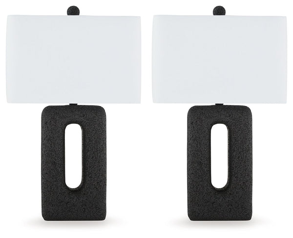 Wimmings - Poly Table Lamp (Set of 2) - Black