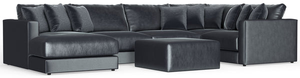 Remington - Modular Sofa And Cocktail Ottoman - Slate