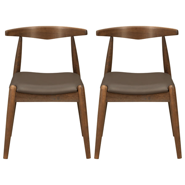 Dining Chairs With Ergonomic Backrest (Set of 2)