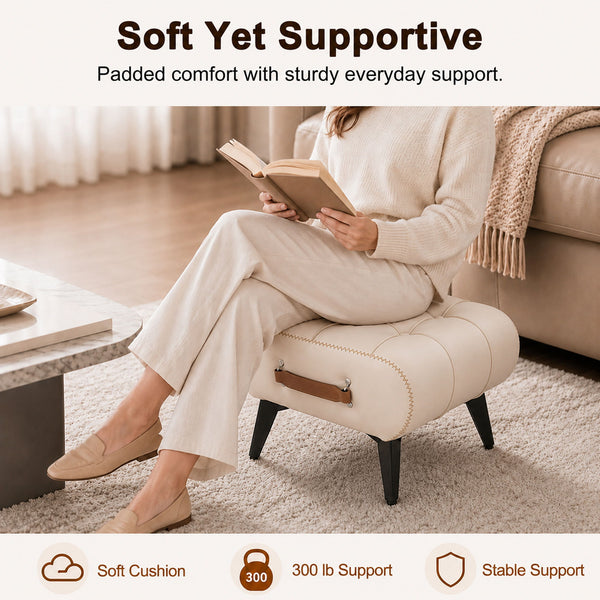 Minimalist Footstool With Hidden Storage