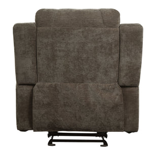 Upholstered Manual Recliner Chair With 3 Adjustable Backrest Positions