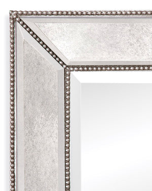 Beaded - Floor Mirror - Silver