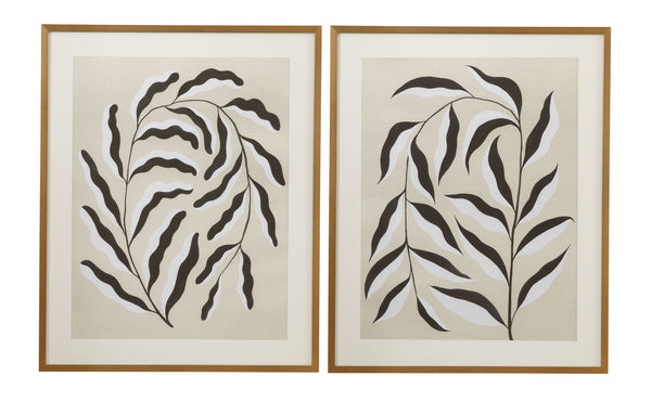 Emerging Weeds I Framed Print - Gray